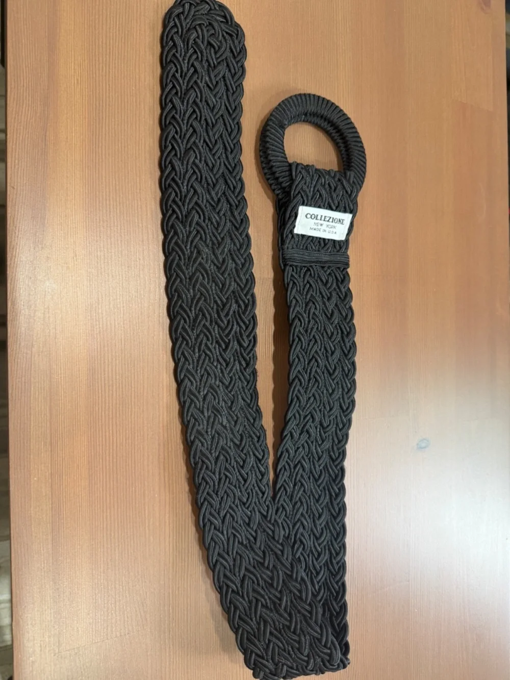 Collezione New York Woven Rope Style‎ Belt Black